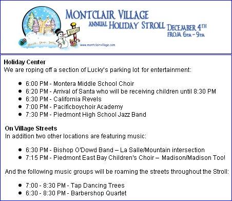 Montclair Holiday Stroll 2008