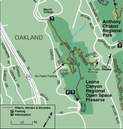 Leona Canyon Map