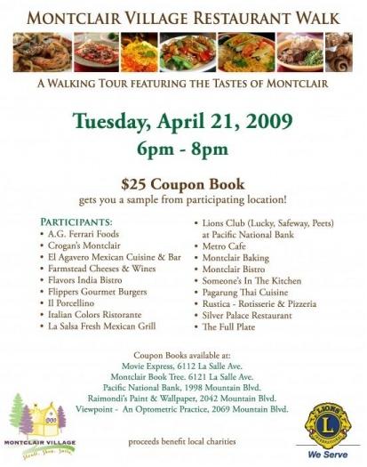 Montclair Restaurant Walk Montclair Restaurant Walk