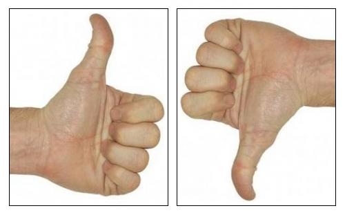 Thumbs Up Down Thumbs Up Down